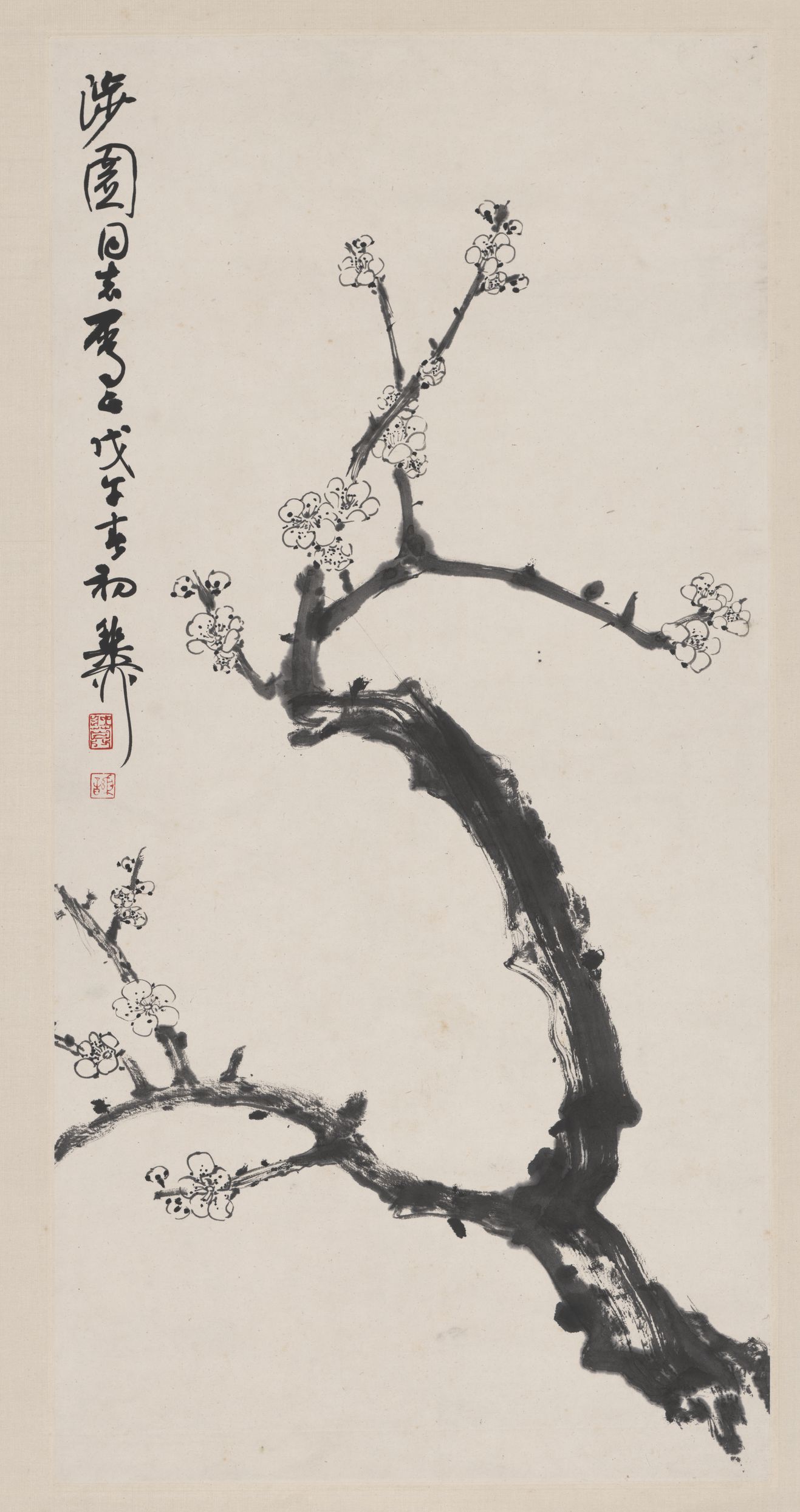墨梅图轴预览图