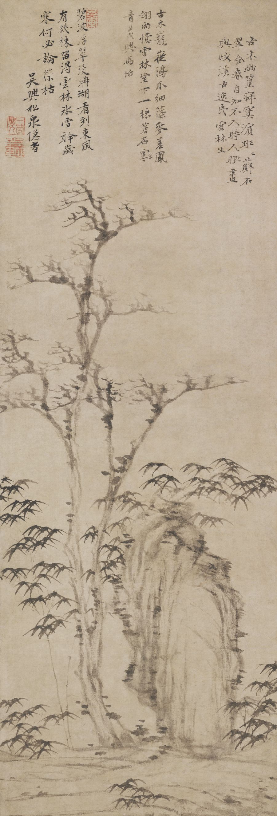 古木幽篁图预览图