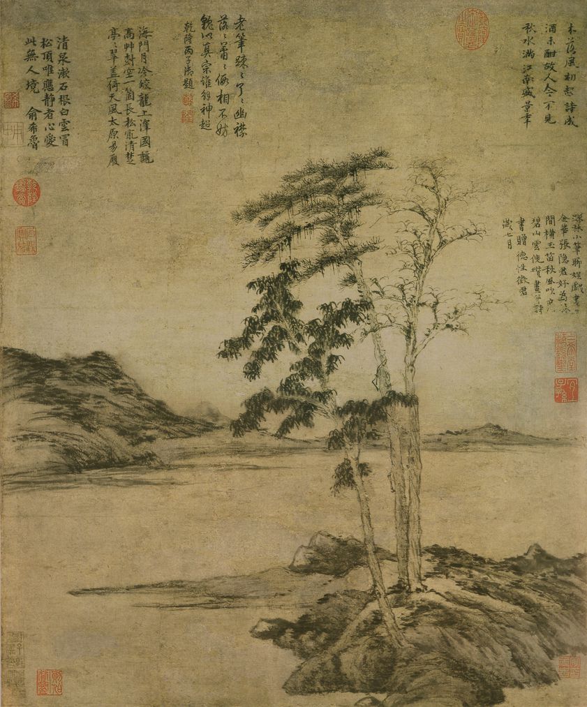 疏林图轴预览图