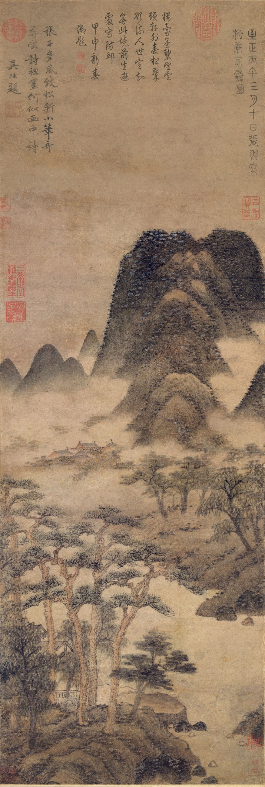 松轩春霭图缩略图