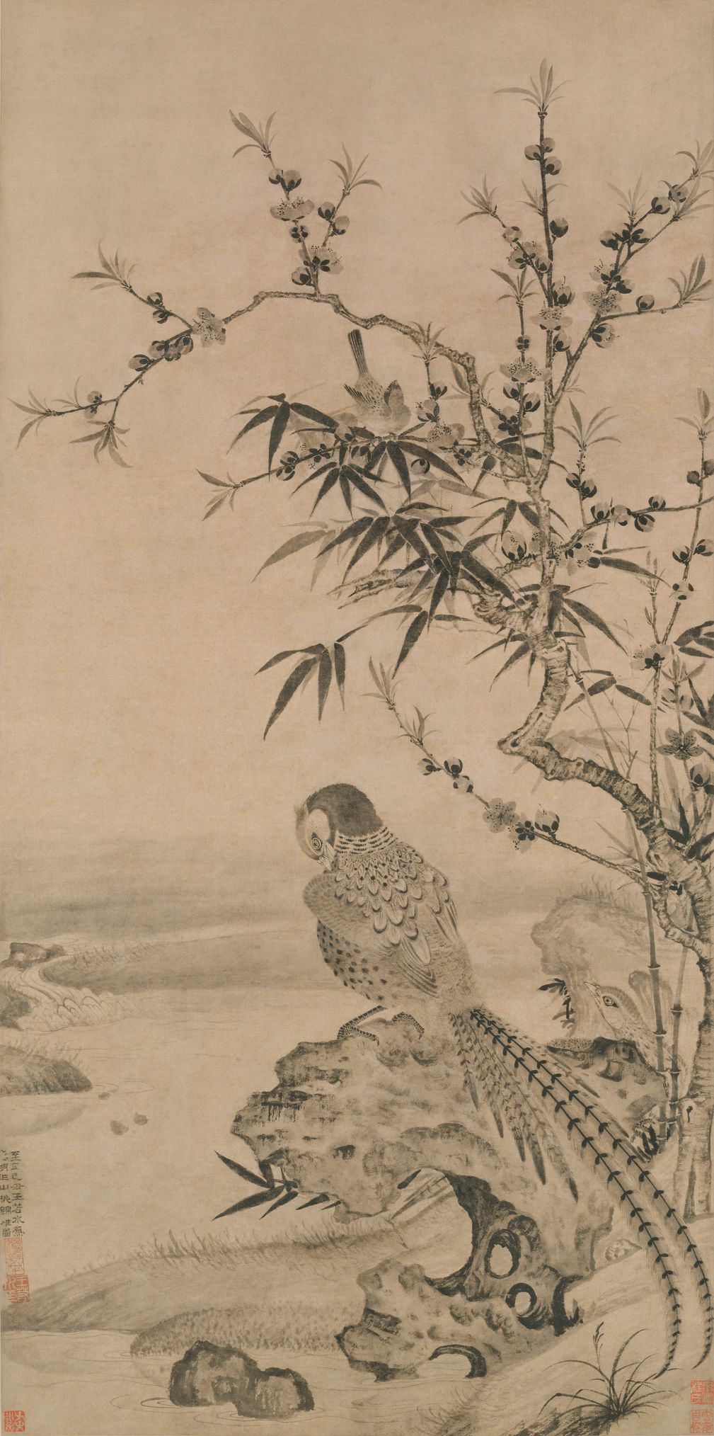 山桃锦雉图缩略图