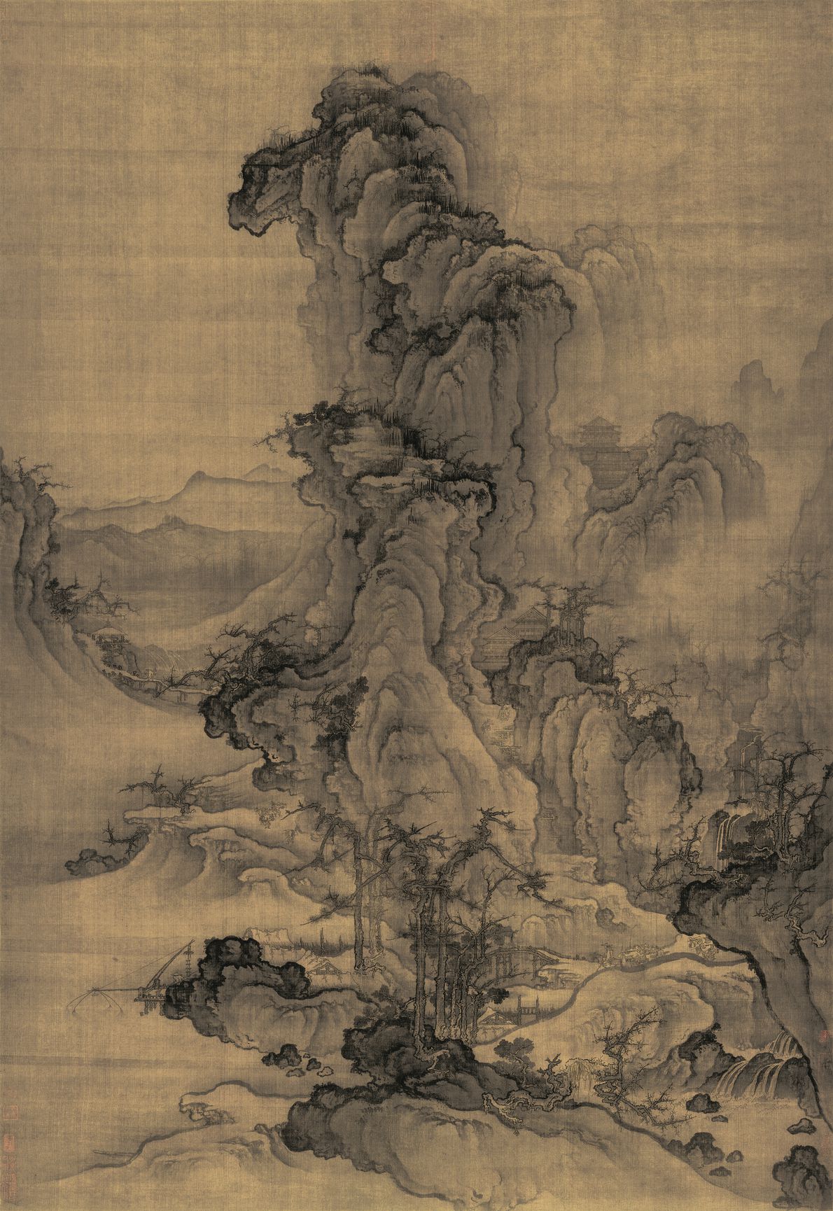 秋山行旅图预览图