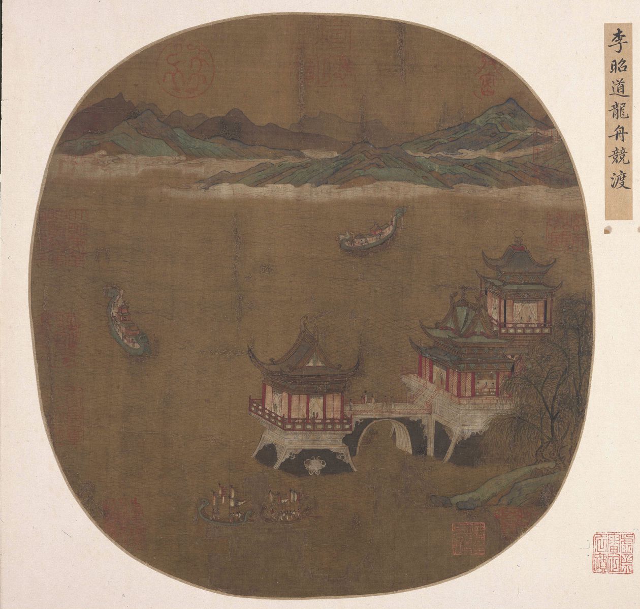 龙舟竞渡图缩略图