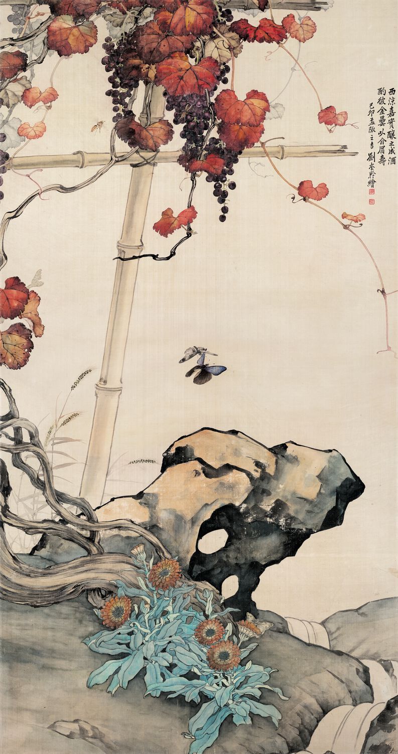 花蝶葡萄图预览图