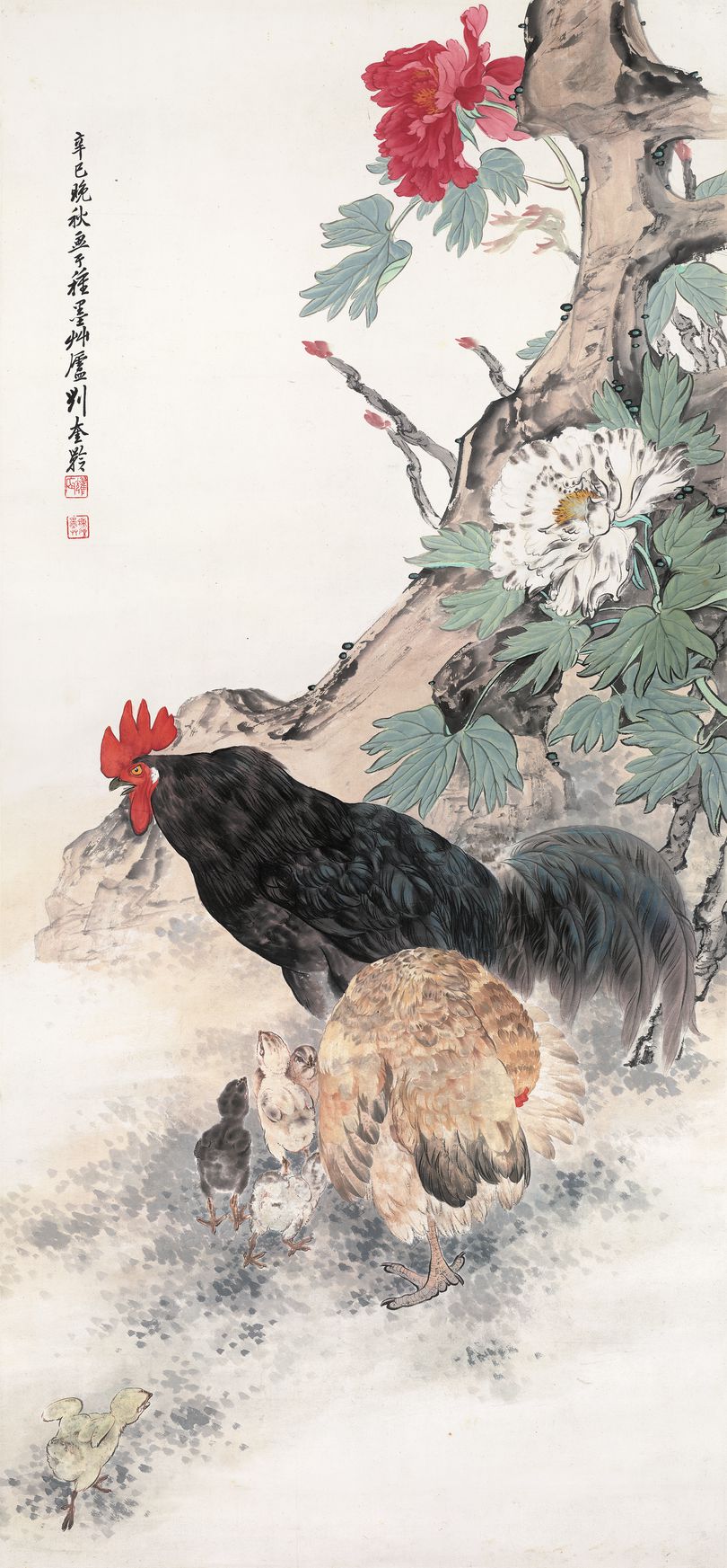 鸡鸣富贵图缩略图