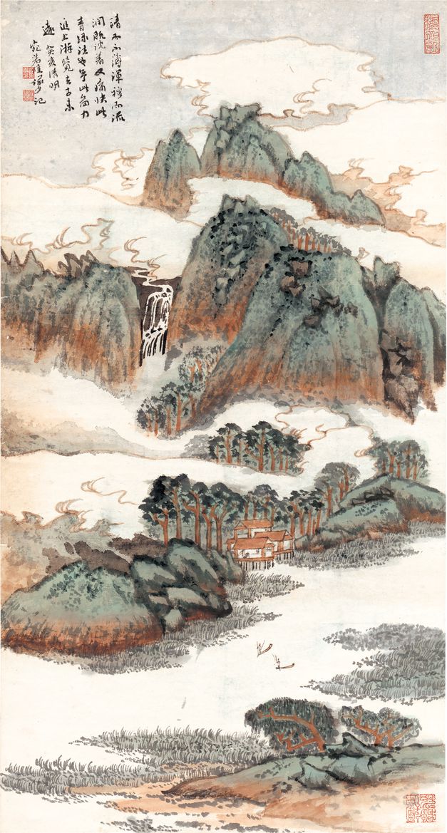 青绿山水图预览图