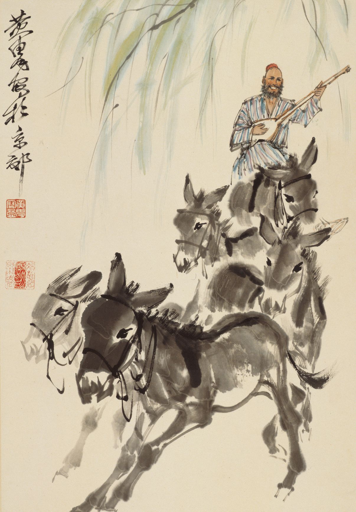 骑驴弹唱图预览图