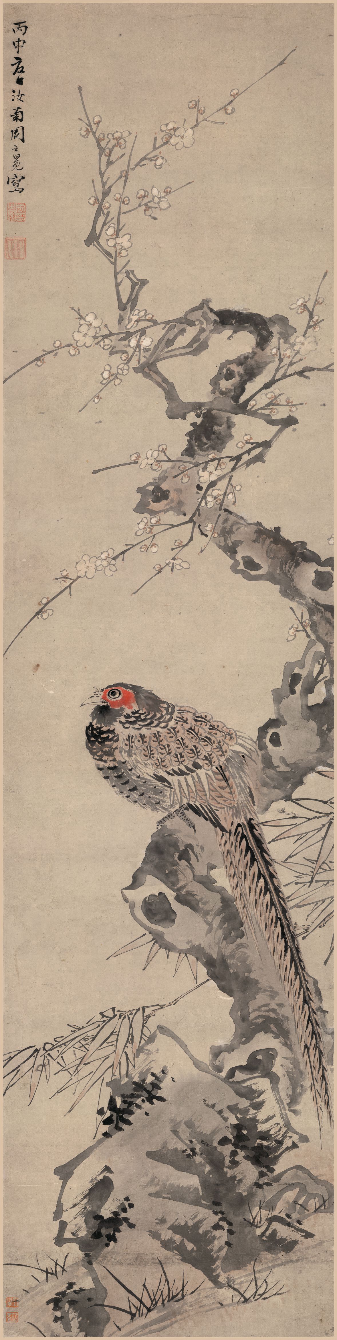 梅花野雉图预览图