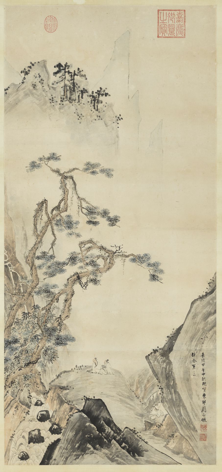 松泉诗思图预览图