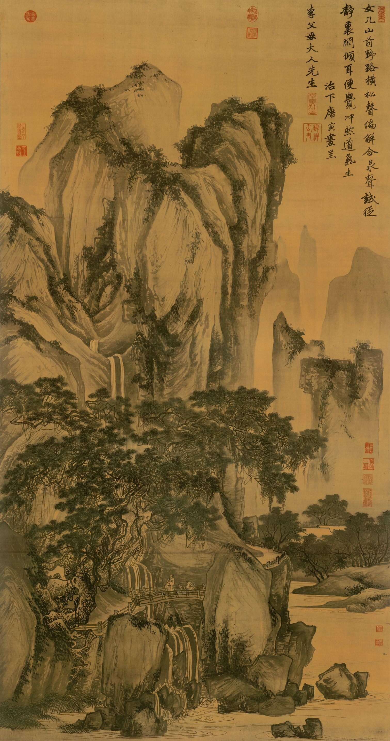 山路松声图预览图