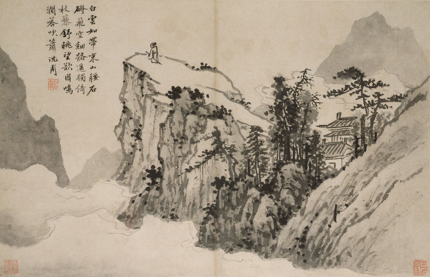 杖藜远眺图预览图