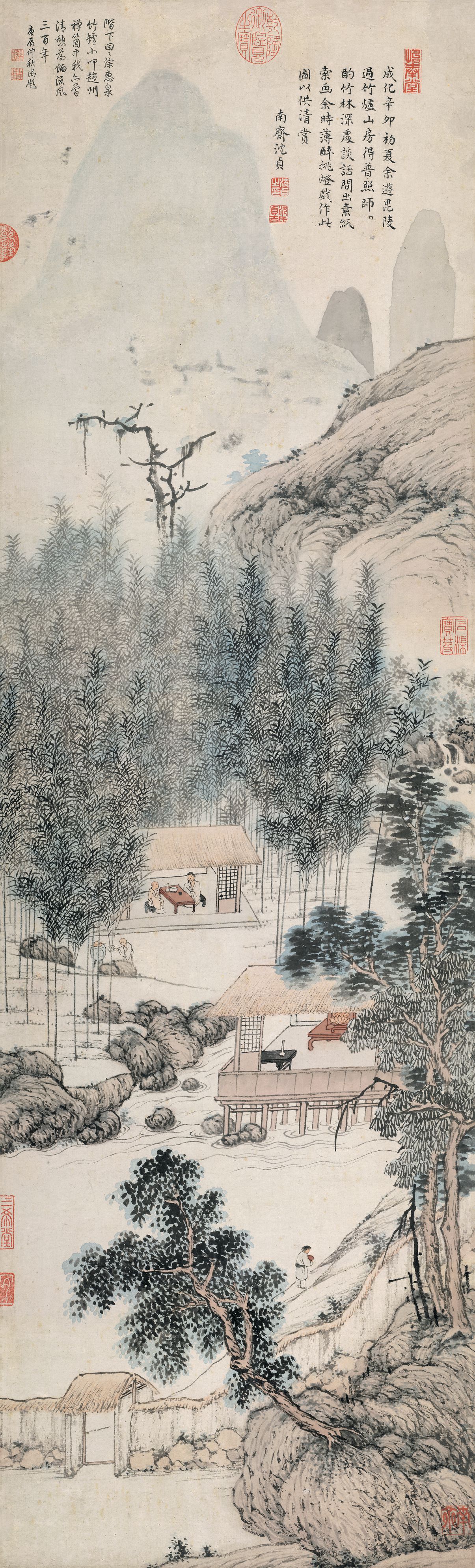 竹炉山房图轴预览图