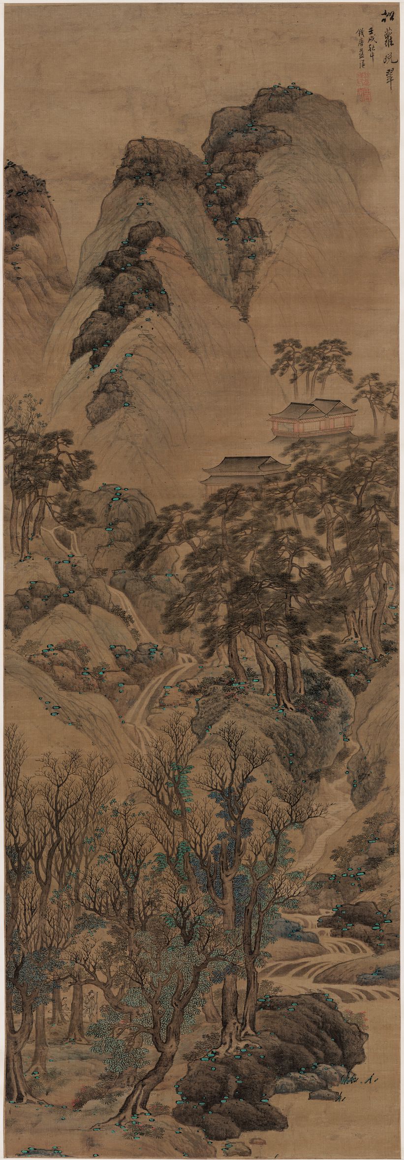 松萝晚翠图预览图