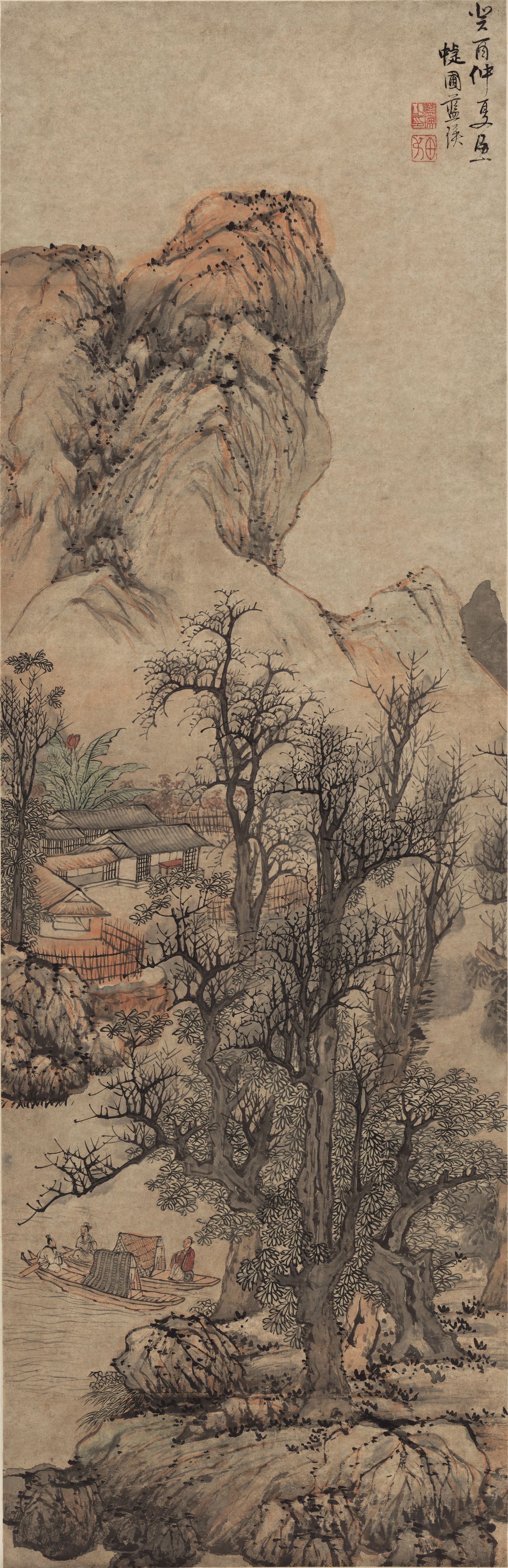 秋山渔隐图预览图