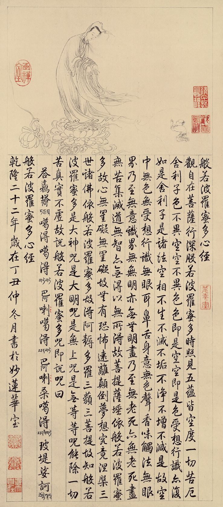 御笔大士像并心经图预览图
