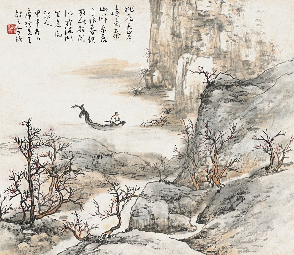桃花夹岸图预览图