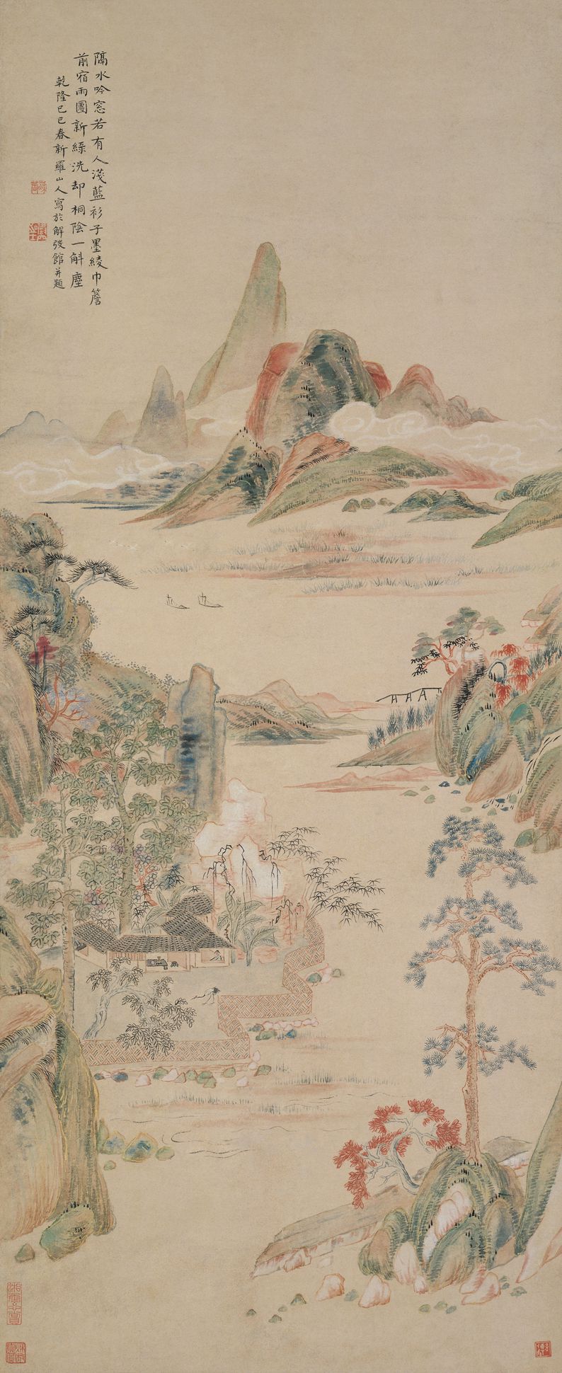 金碧山水图预览图