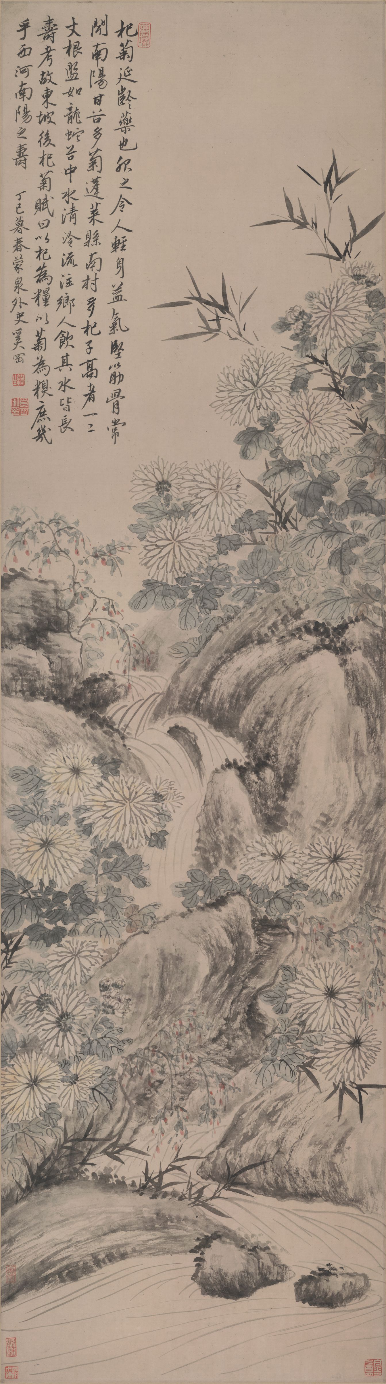 竹菊图预览图