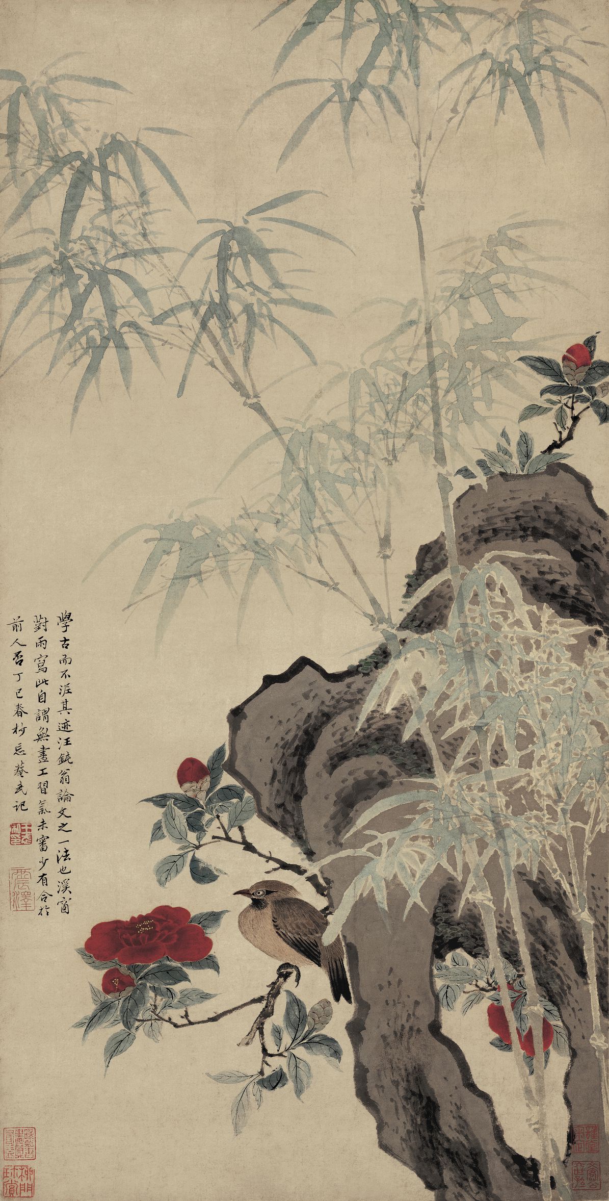 花竹栖禽图预览图