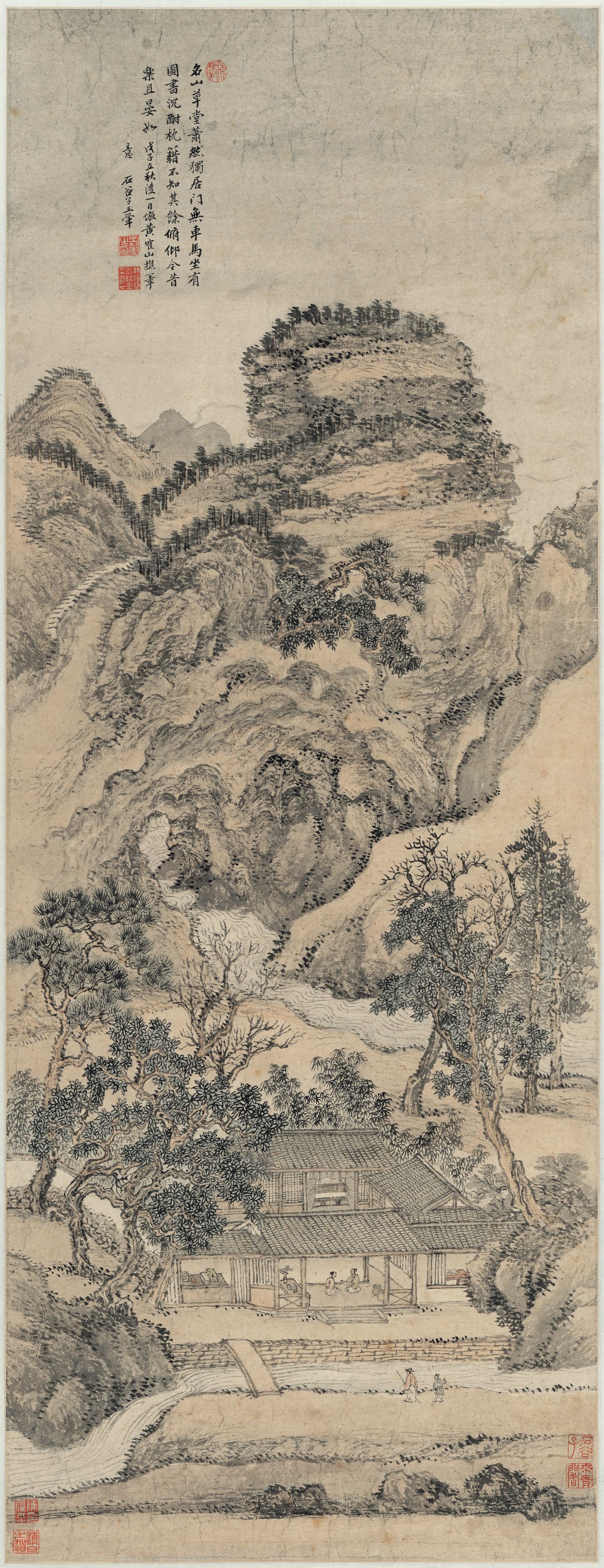 仿王蒙山水预览图