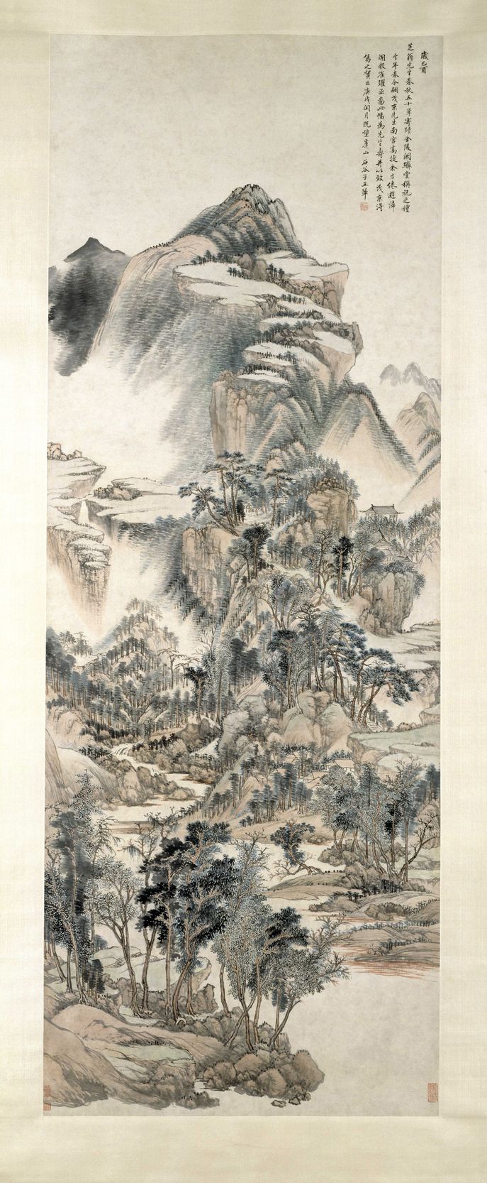 仿黄公望山水图预览图