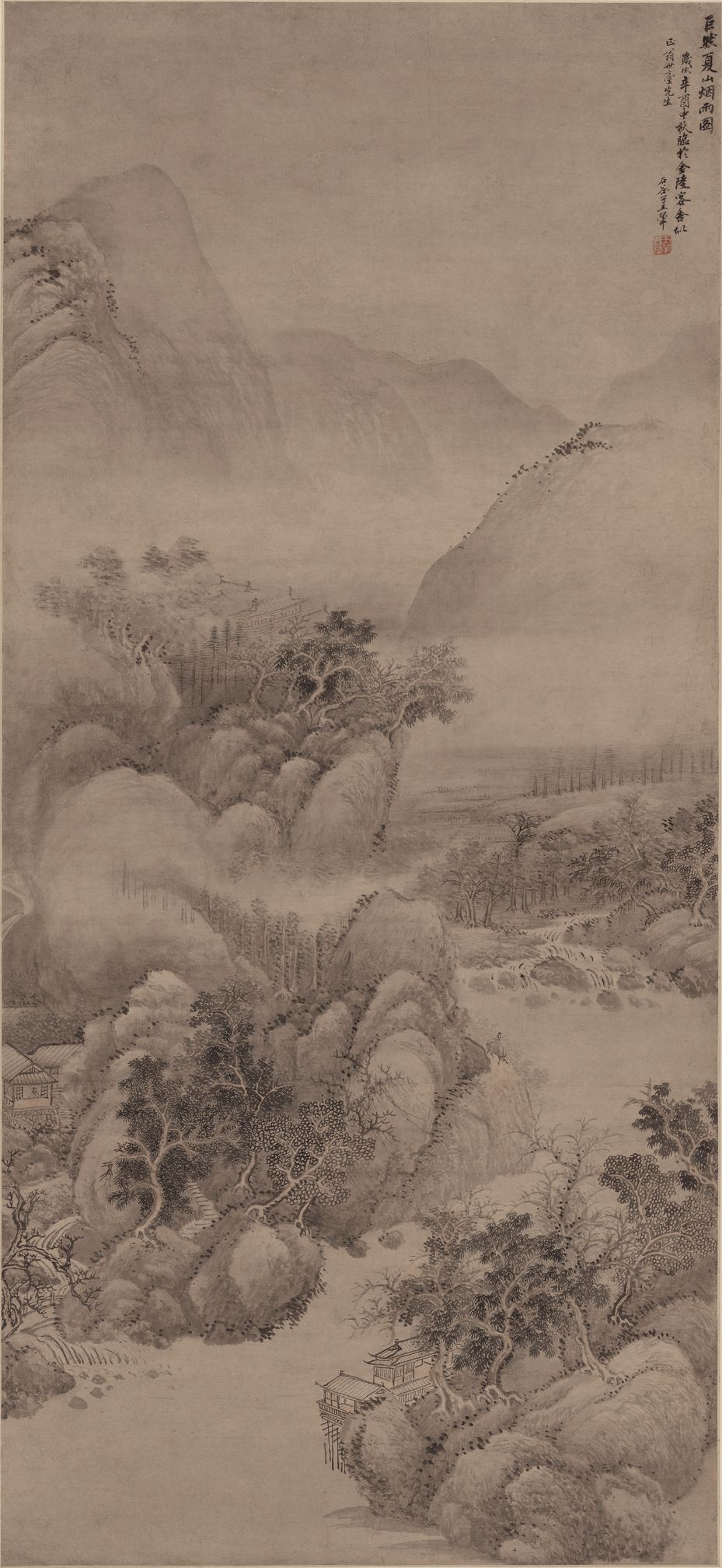 夏山烟雨图预览图