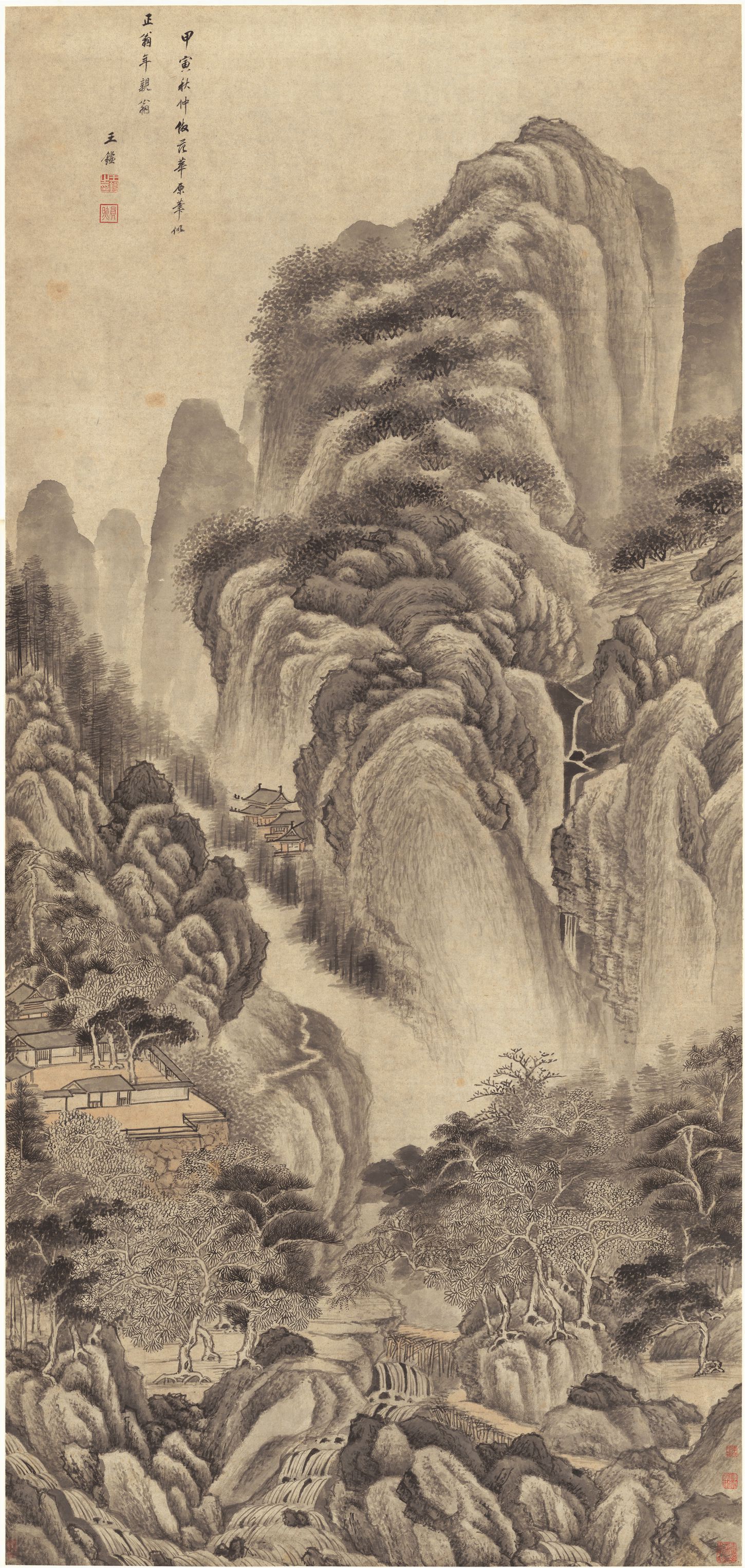 仿范宽山水预览图