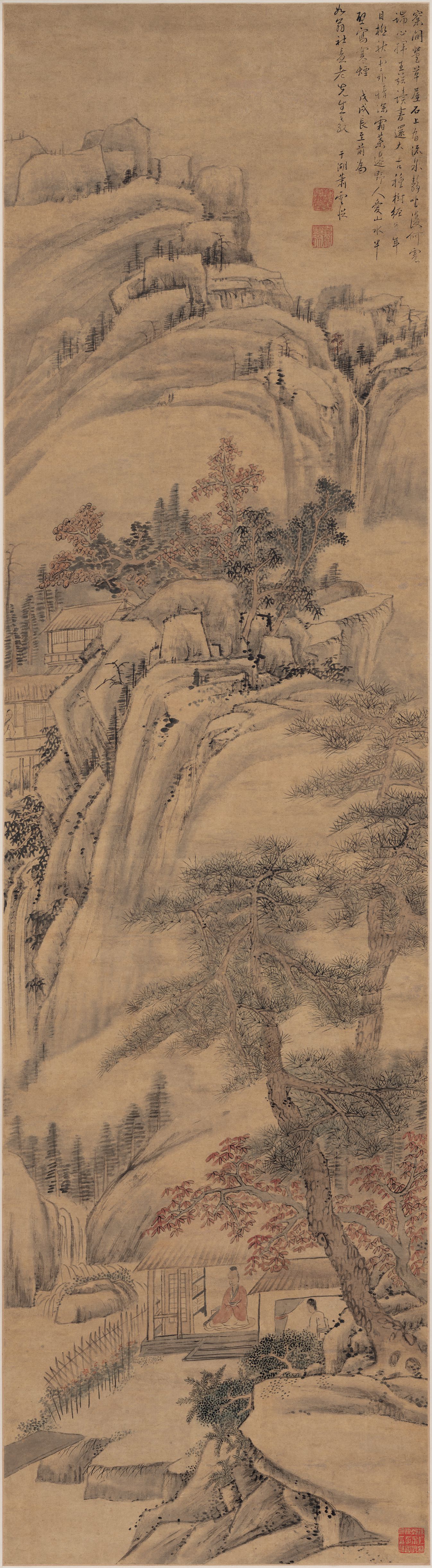 秋岭山泉图预览图