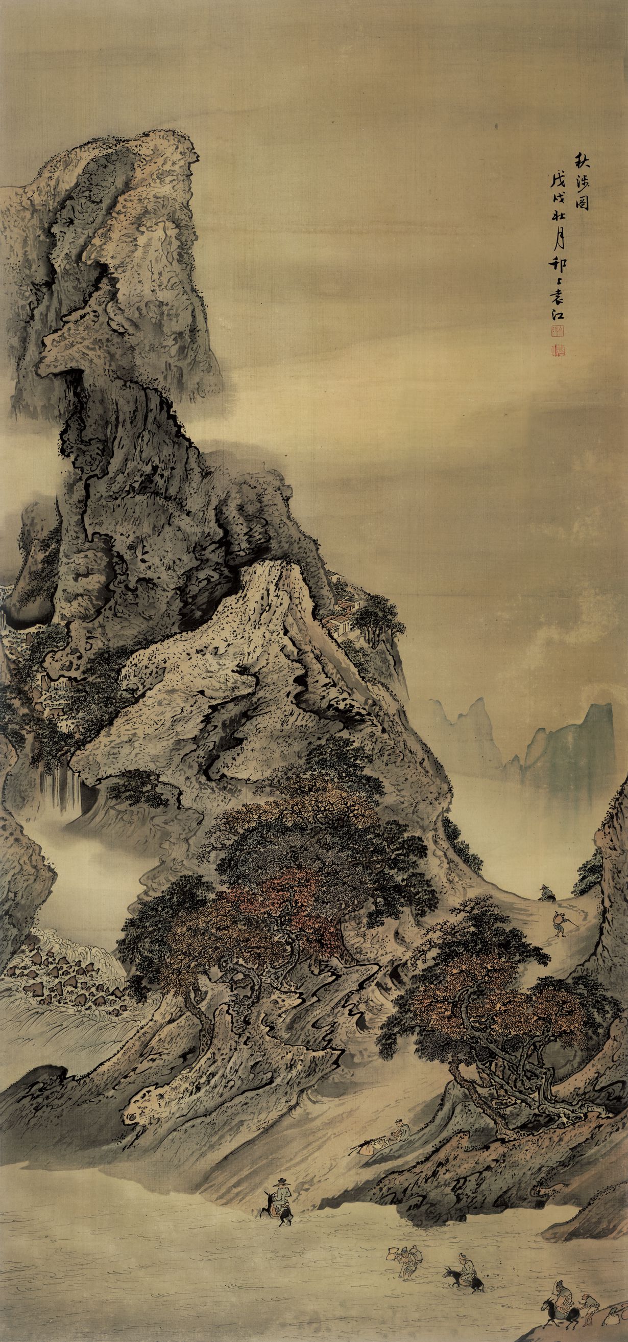 秋涉图预览图