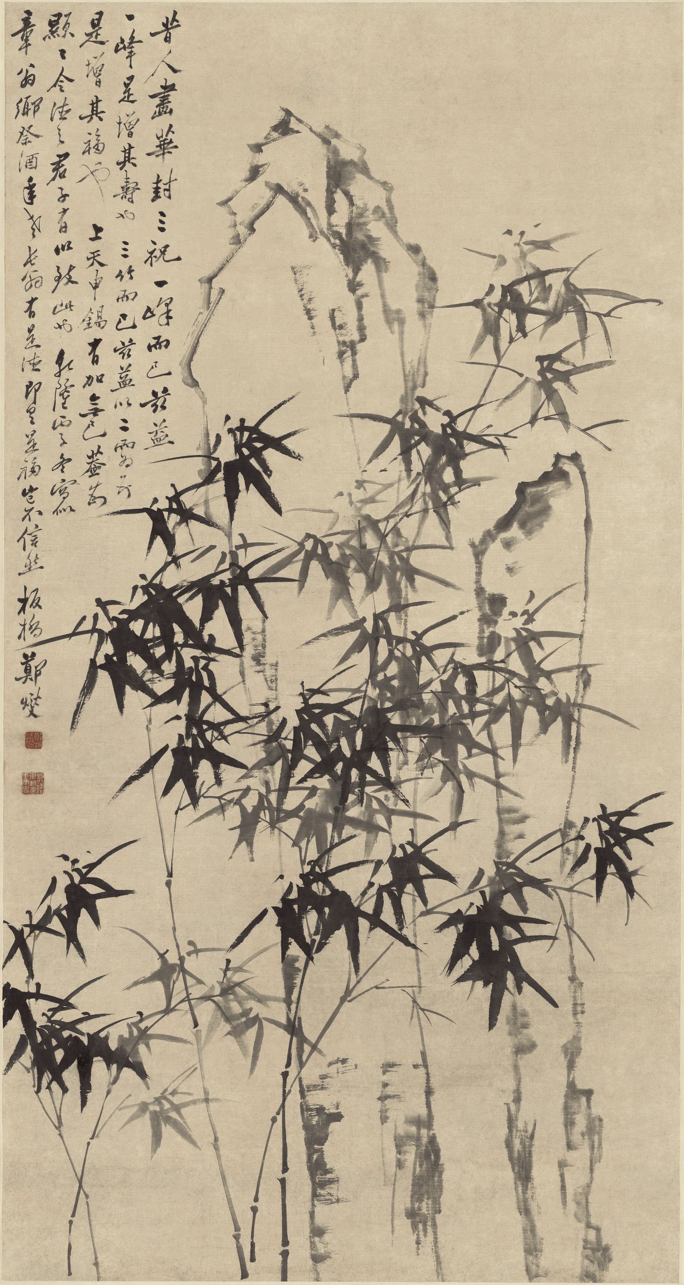 竹石图（华封三祝）预览图
