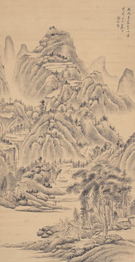山水轴缩略图