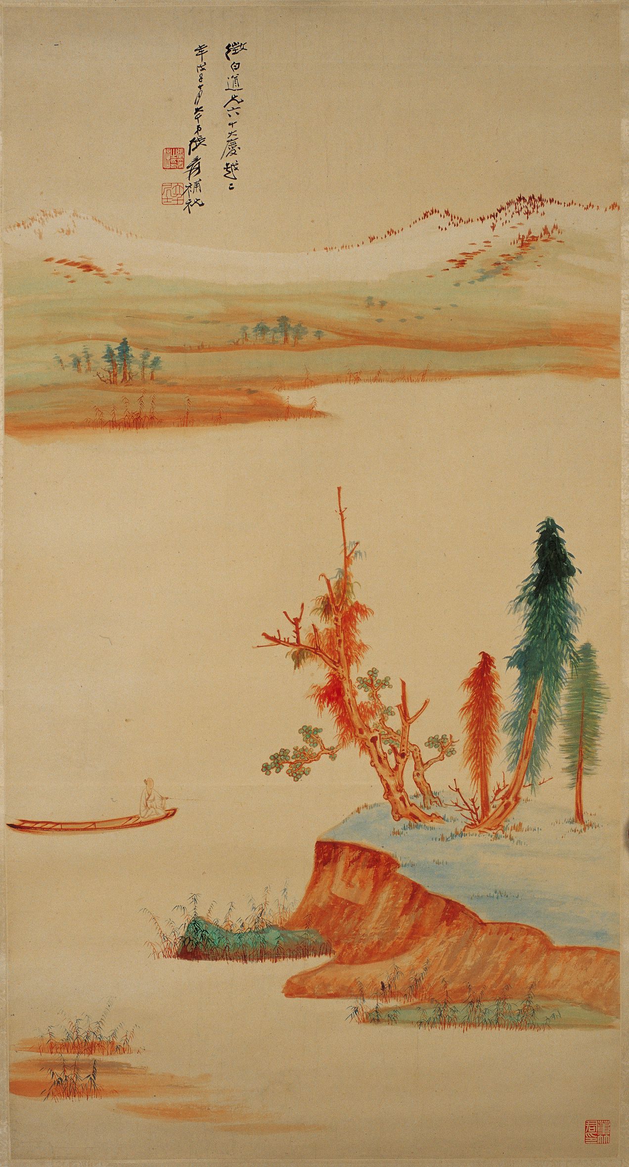 没骨山水图预览图