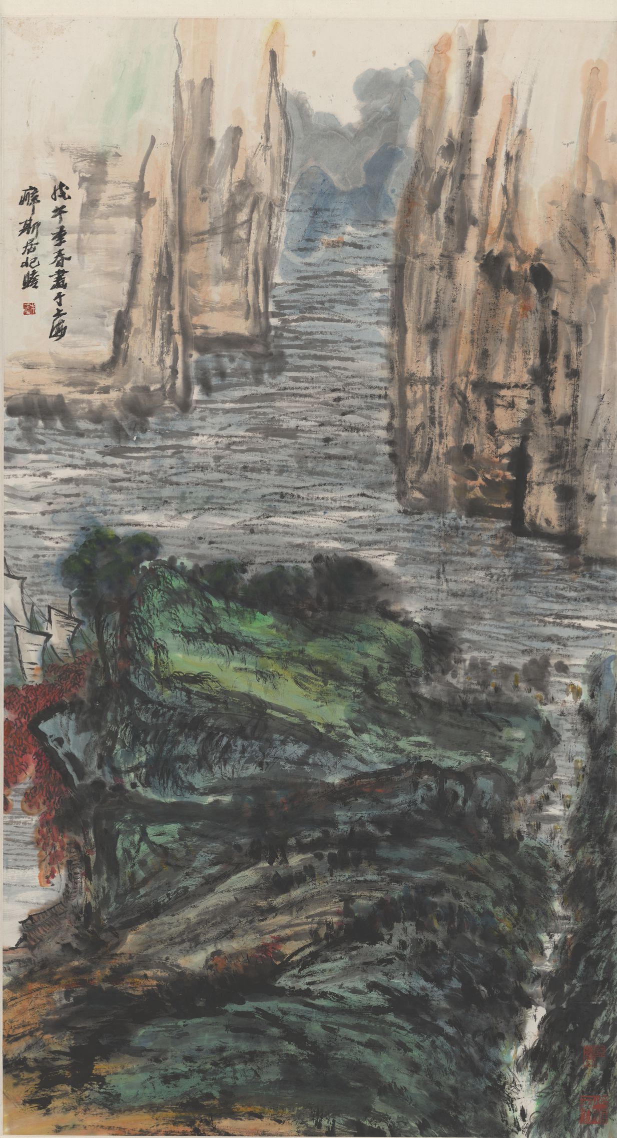 山水轴预览图