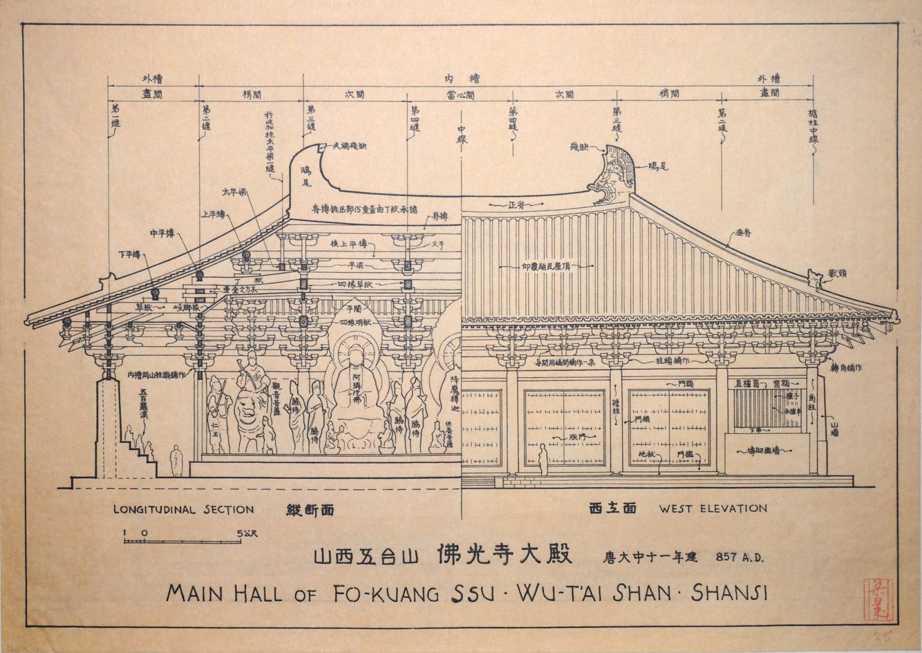 山西五台山-佛光寺大殿预览图