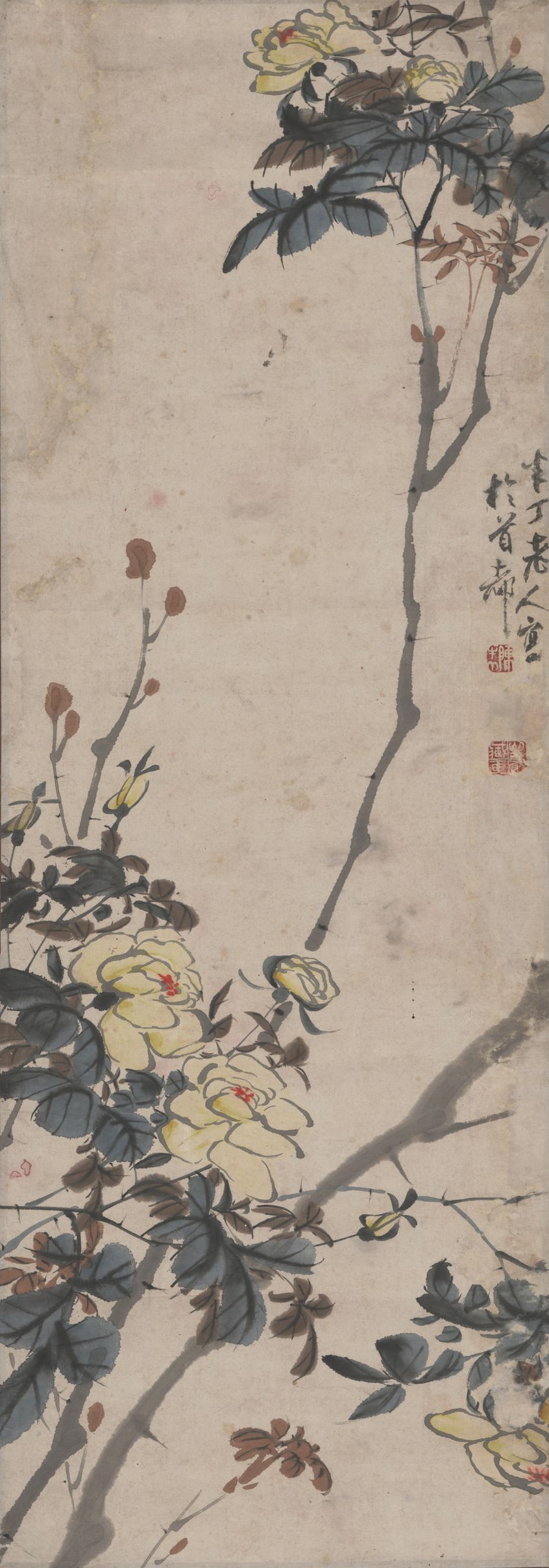 蔷薇花图轴缩略图