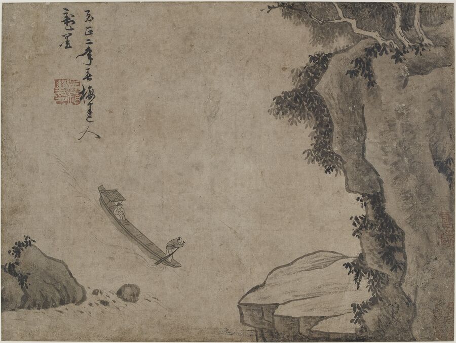 山水人物图预览图