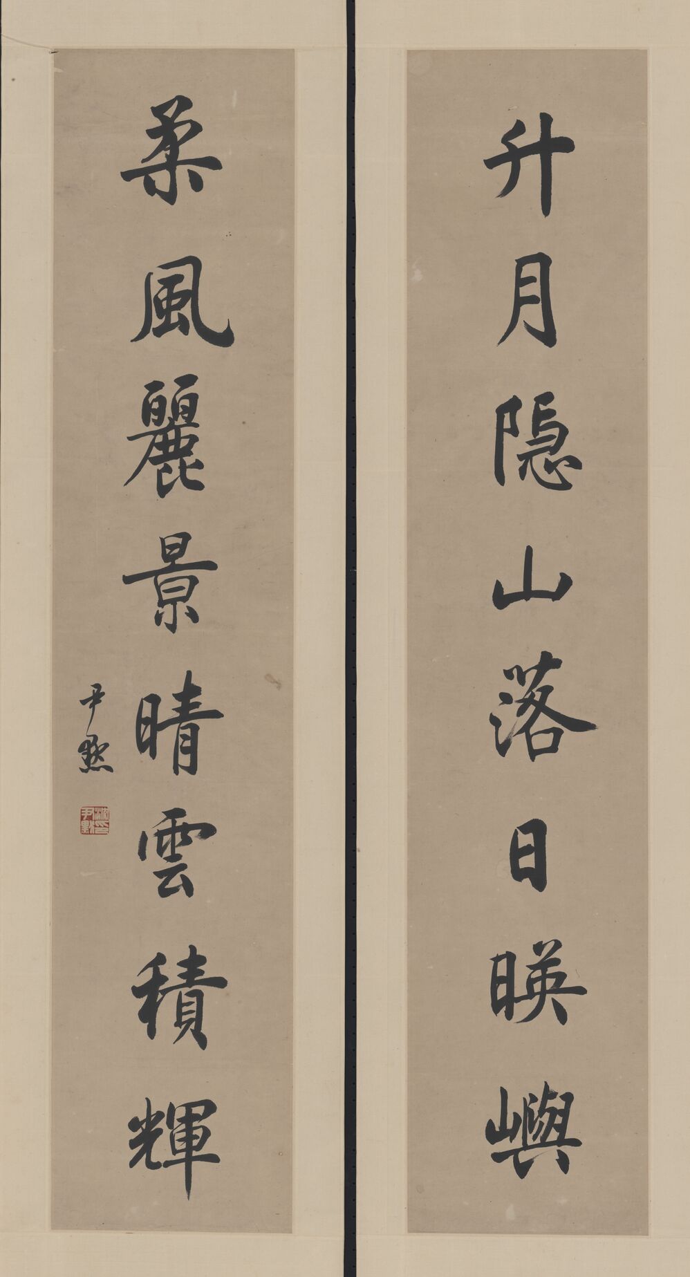 升月柔风八言联预览图