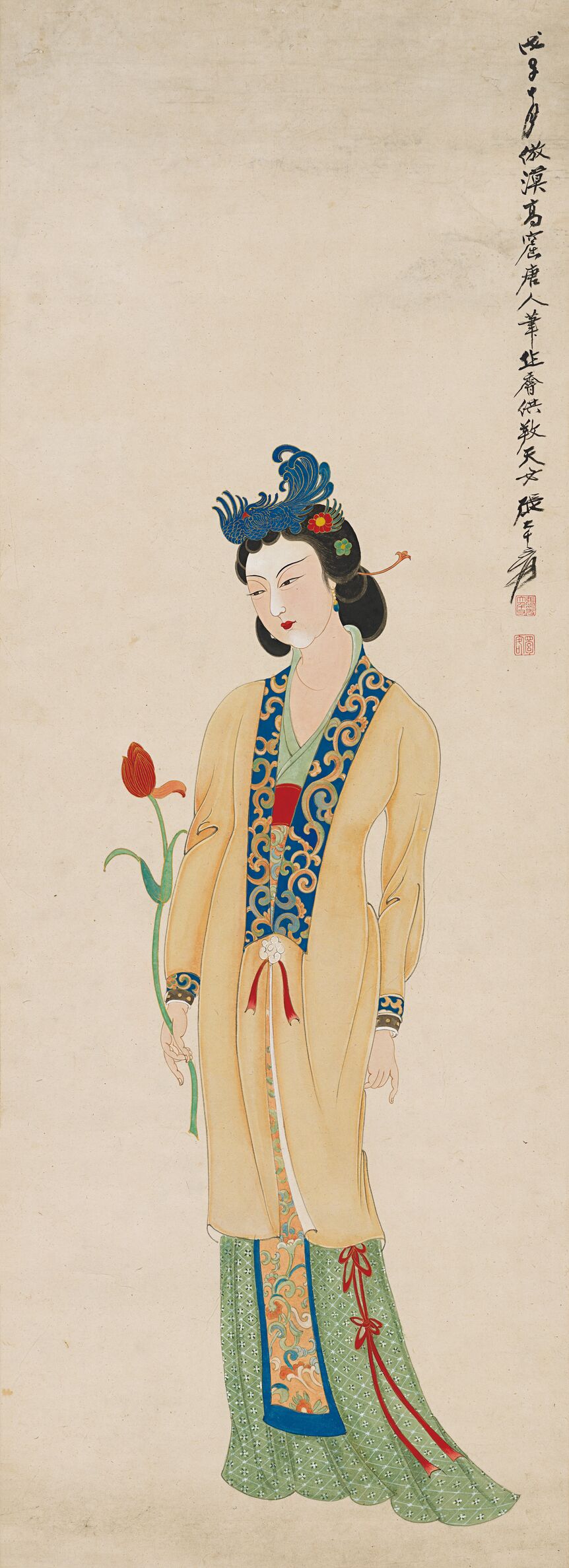 仿莫高窟唐人仕女图预览图