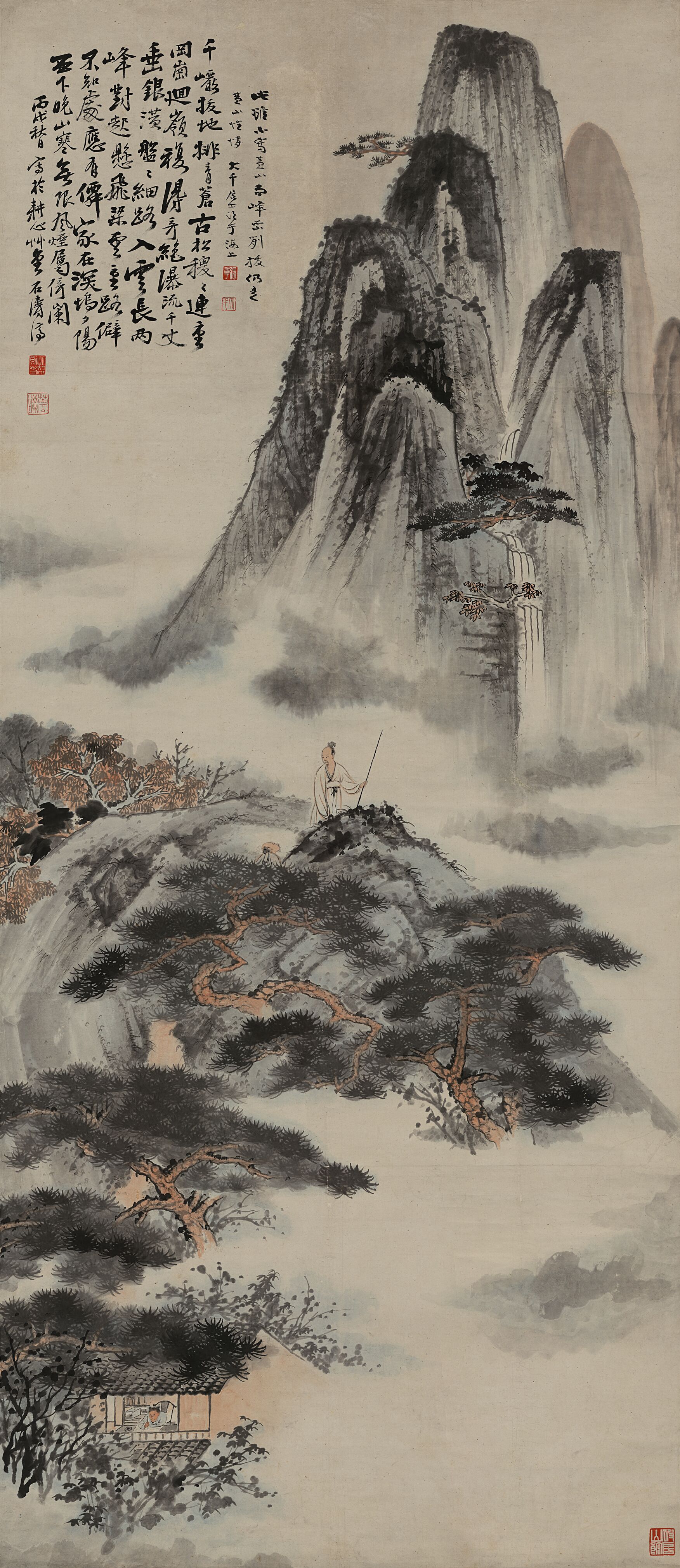 拟石涛山水图预览图