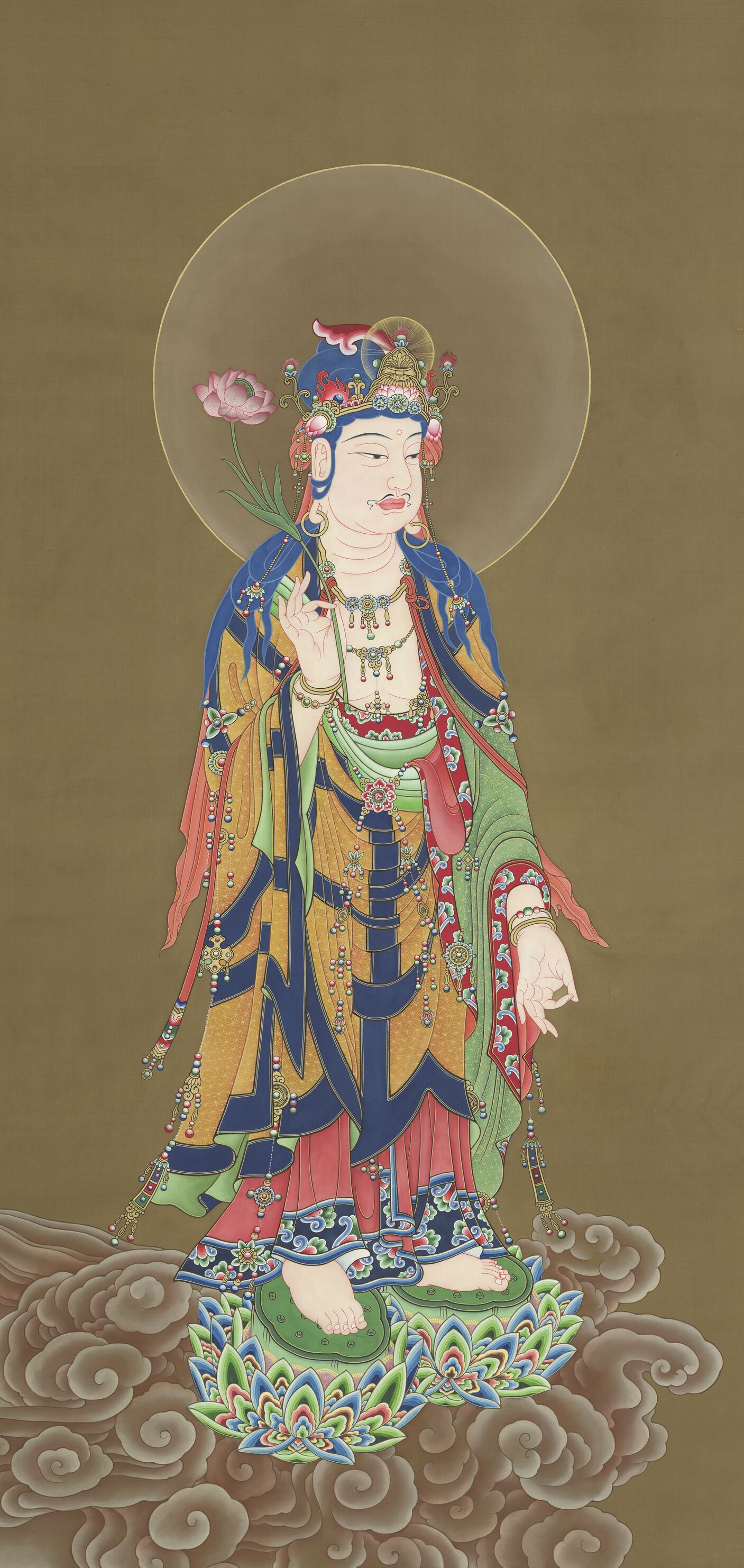 西方三圣之二大势至菩萨像预览图