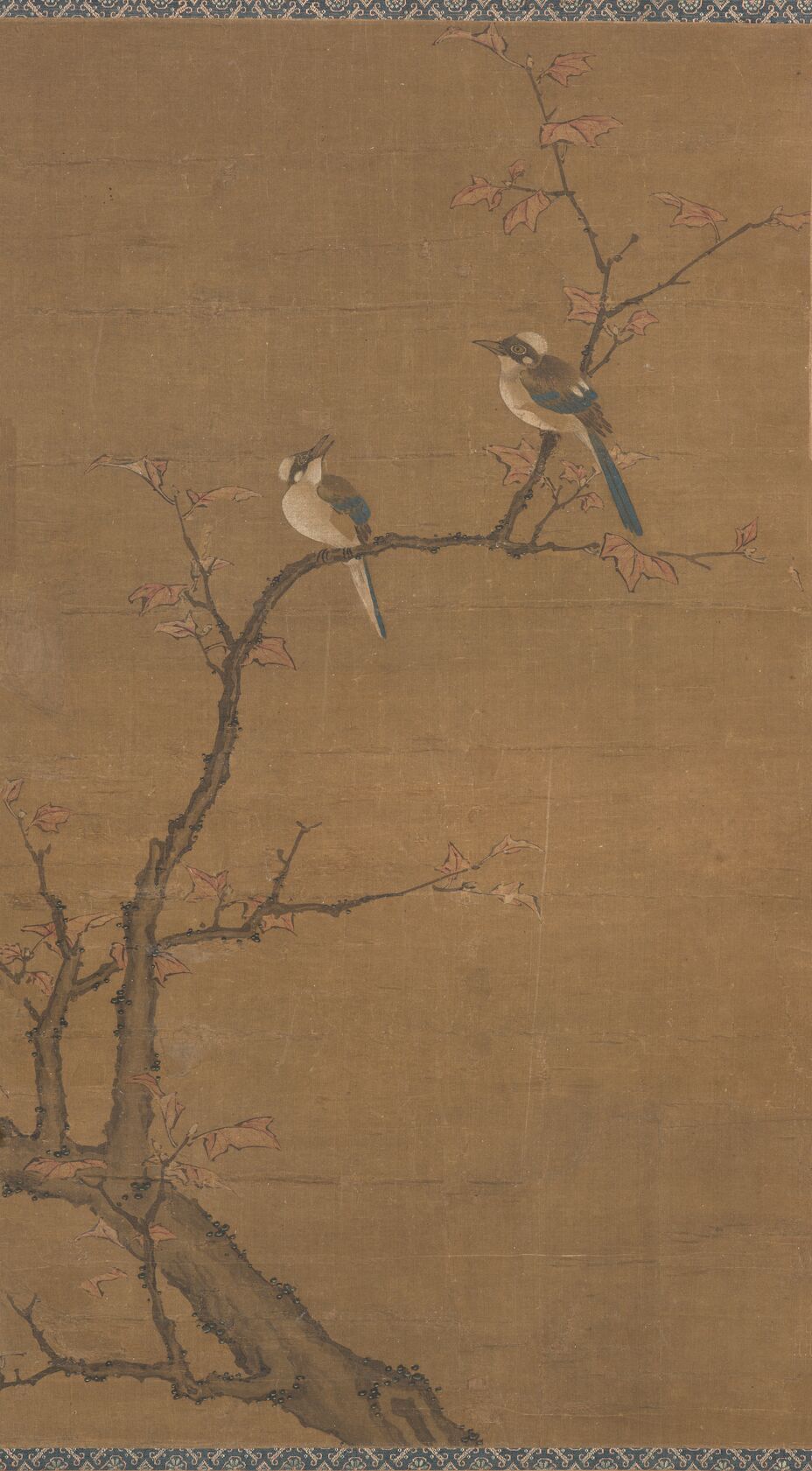 红树小鸟图立轴预览图