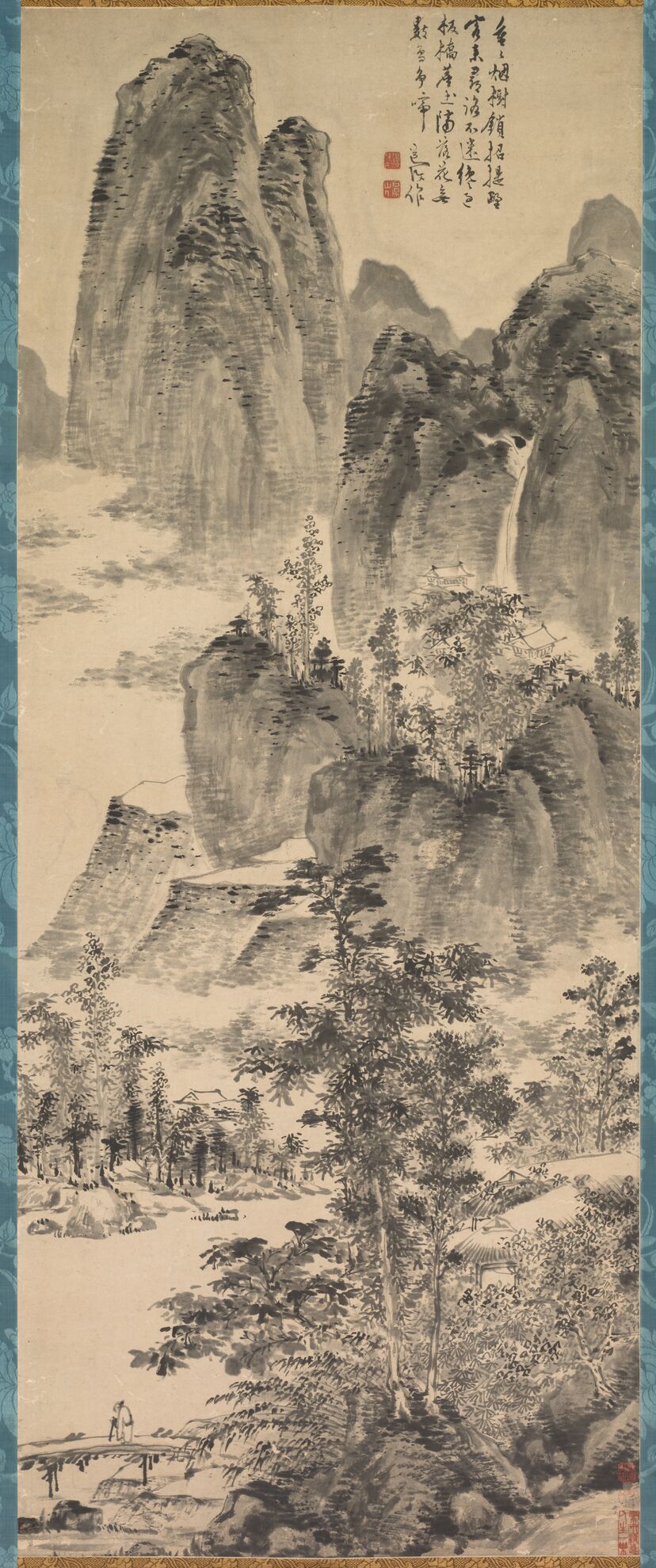 烟树板桥图预览图
