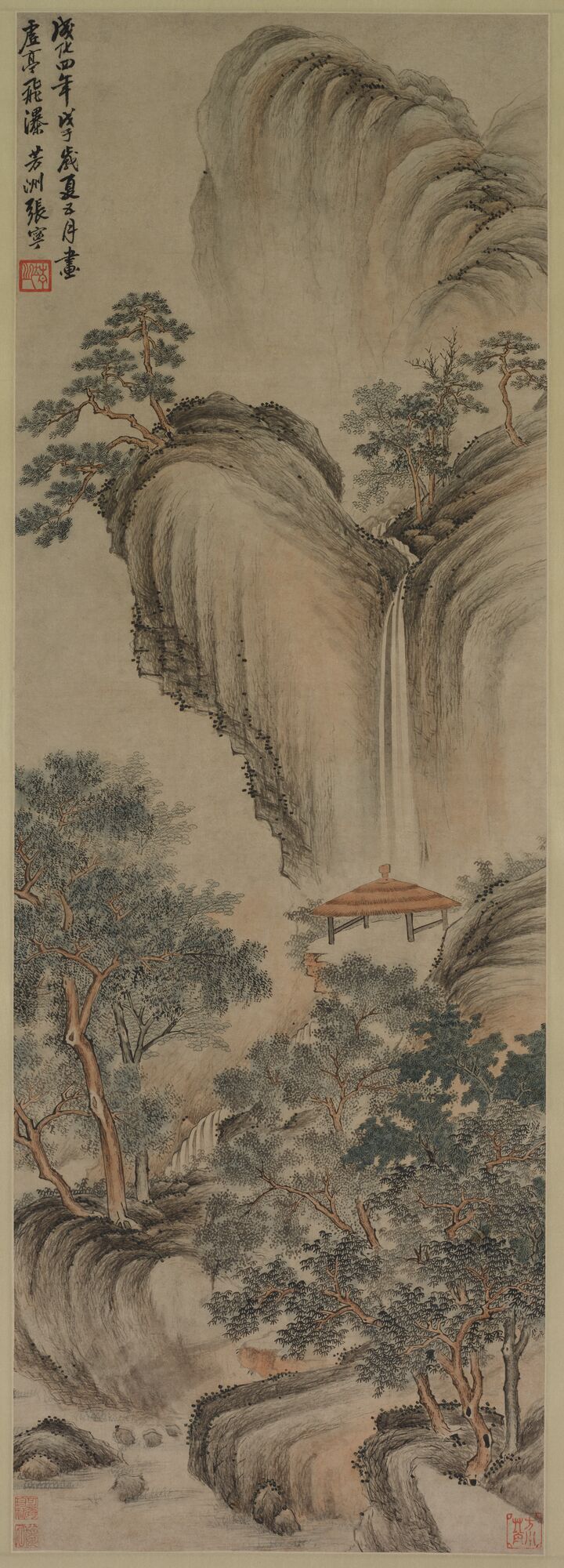 虚亭飞瀑图缩略图