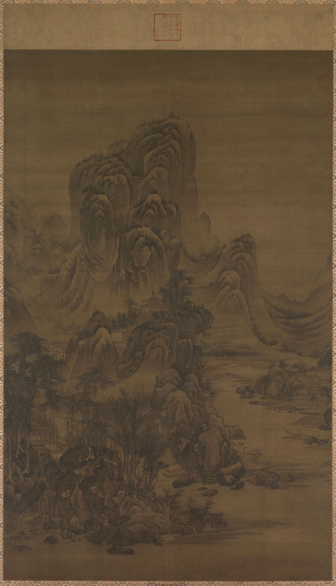 仿巨然山水预览图