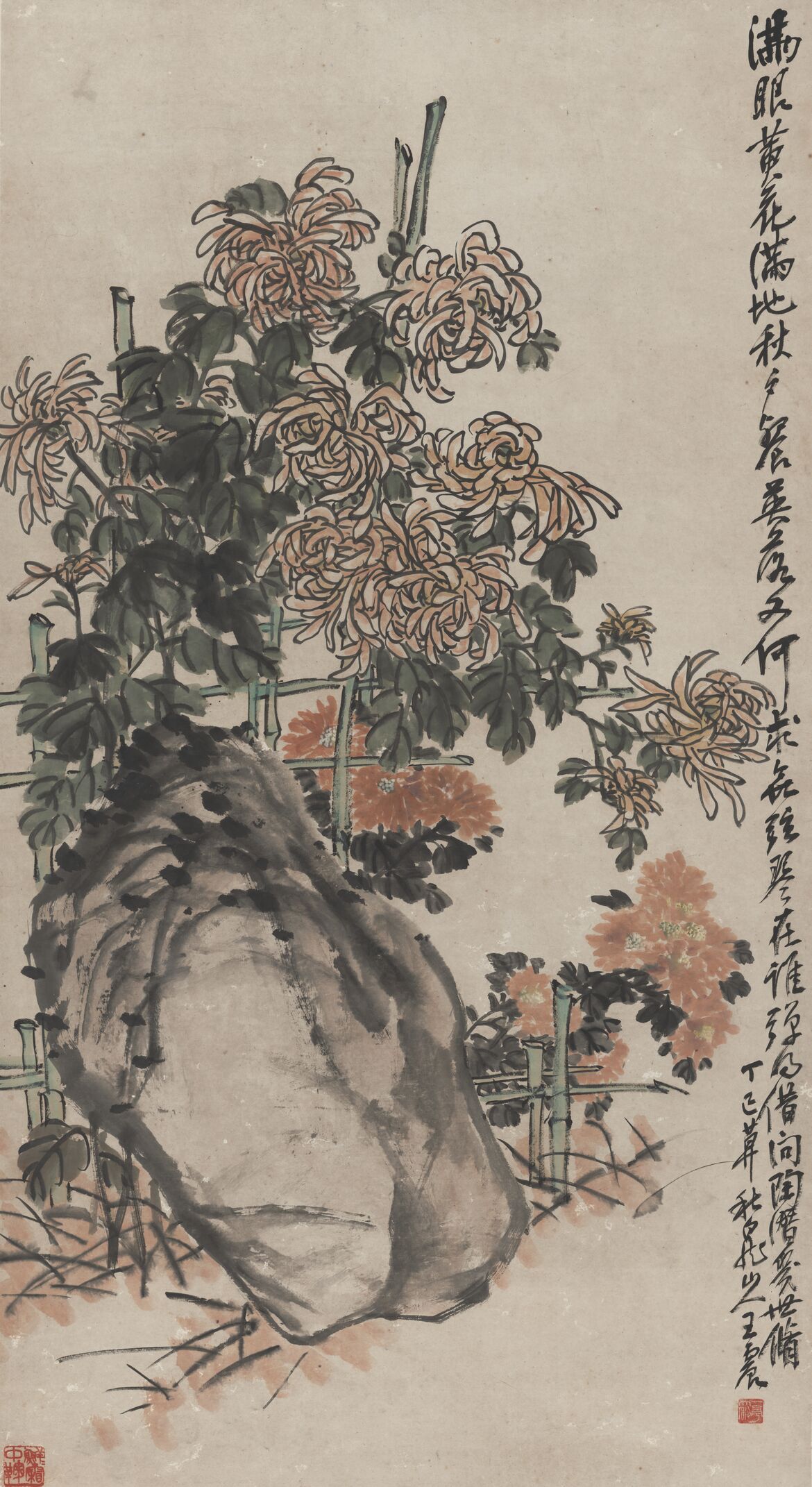 菊花图轴预览图