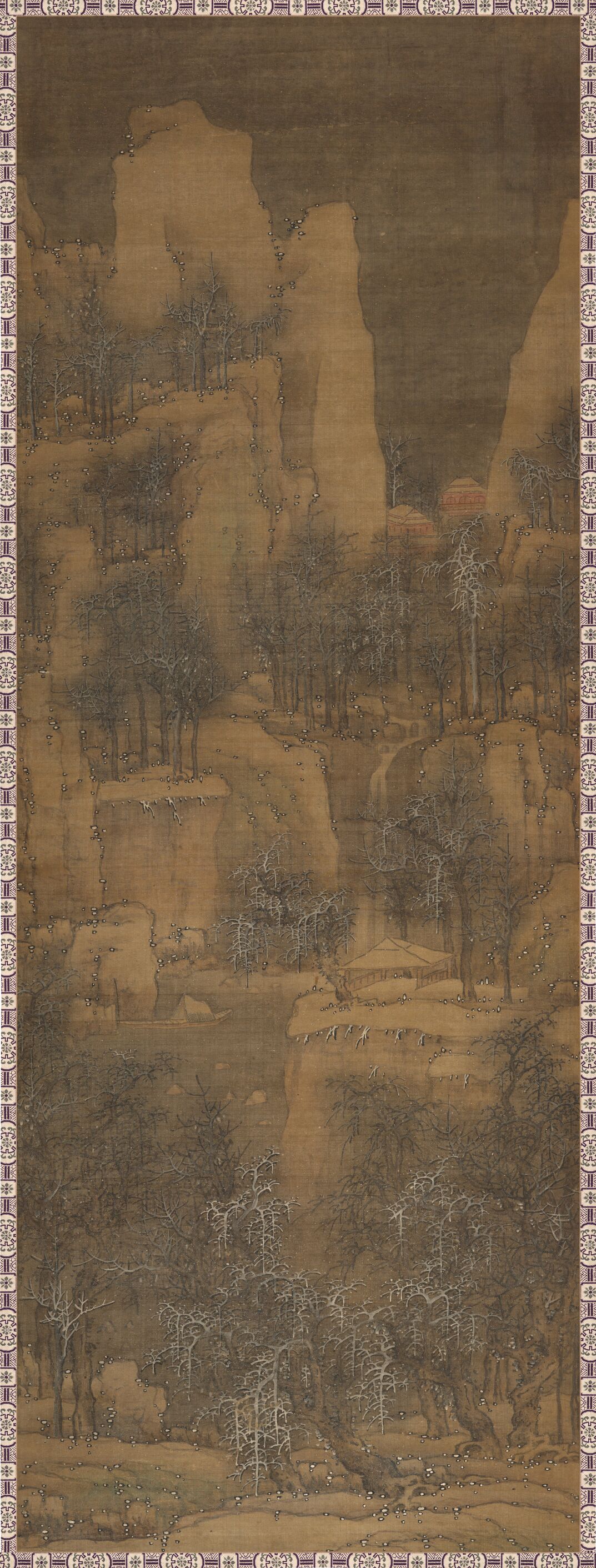 雪景山水图预览图