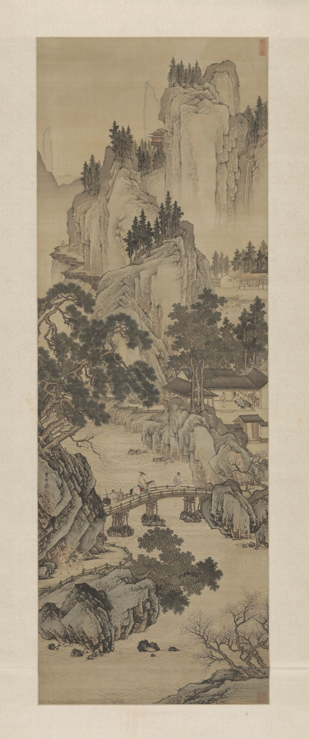 春山游骑图预览图