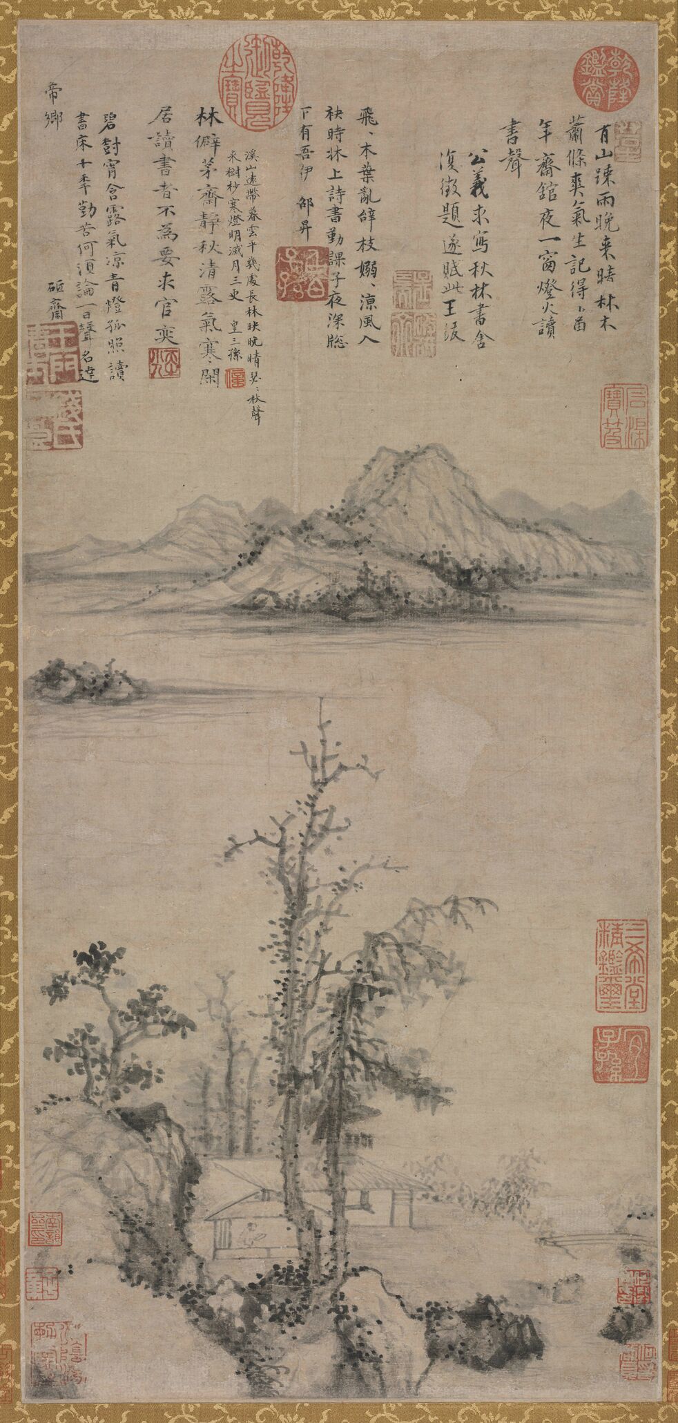 秋林书舍图预览图