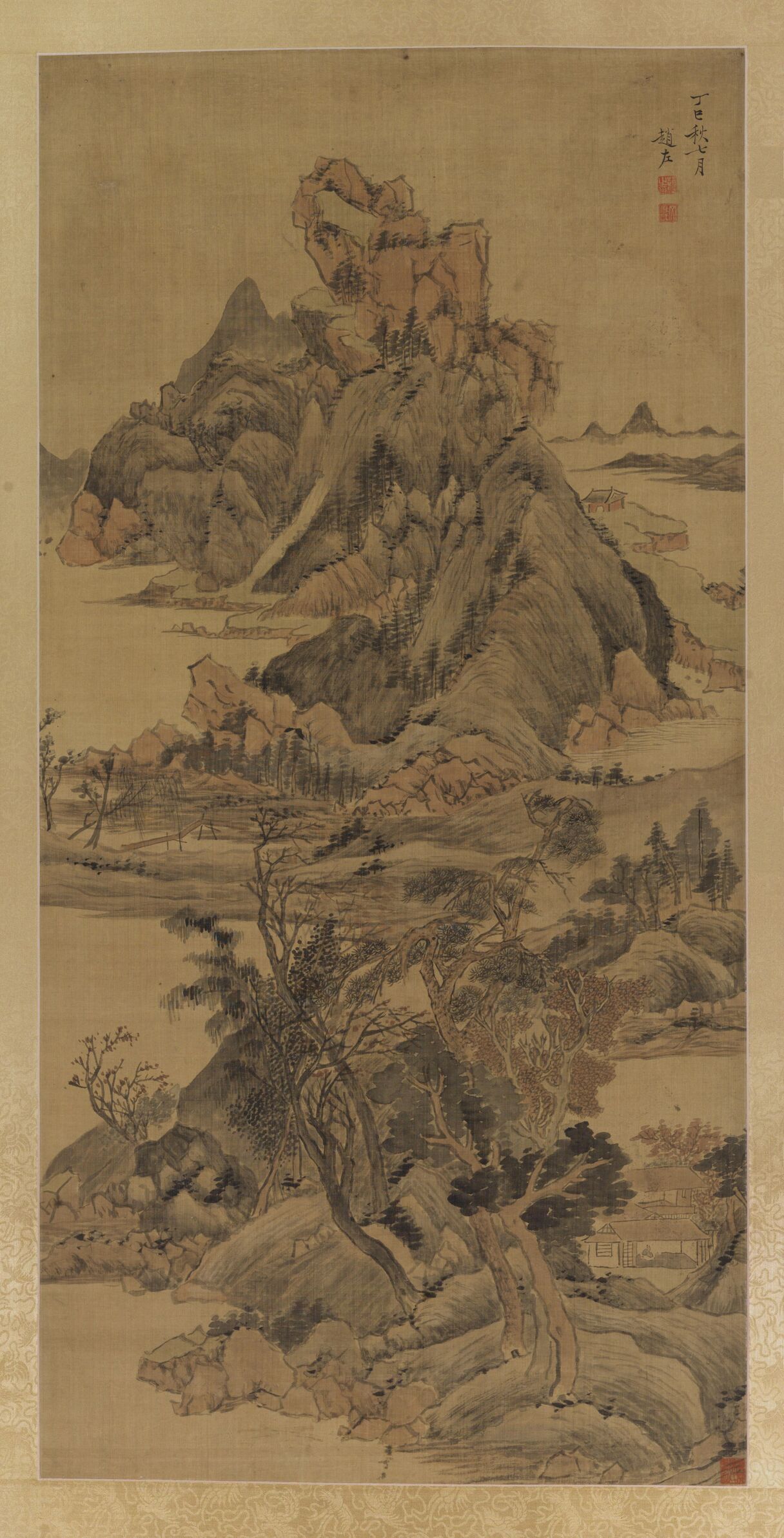 秋山读书图预览图