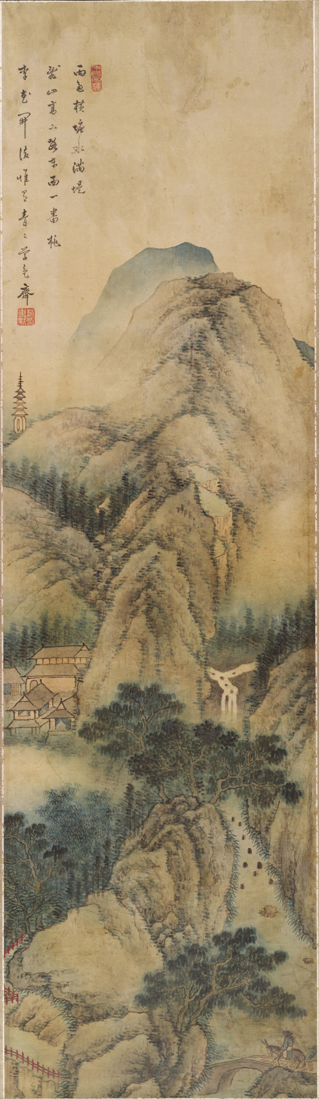 松荫山涧图轴预览图